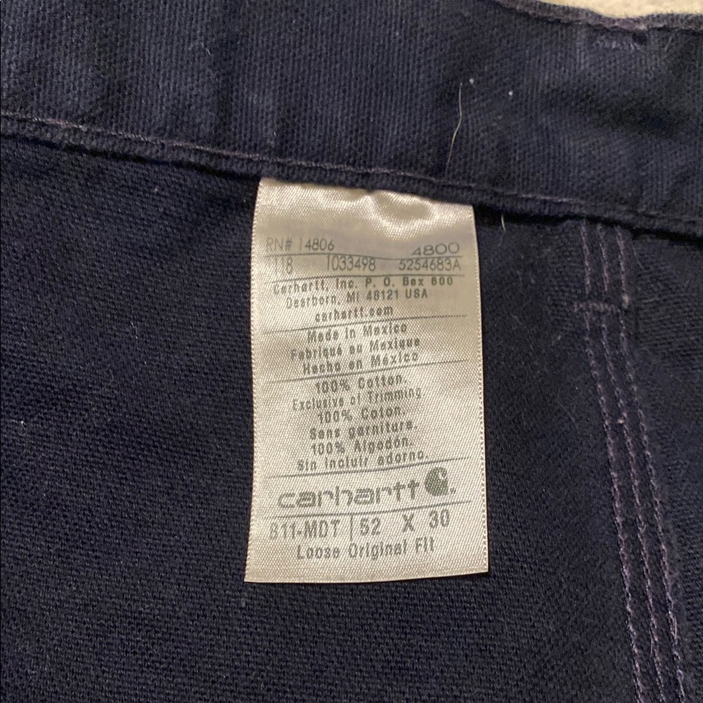 Carhartt Men's Dark Blue Cargo Pants - Picture 5 of 13